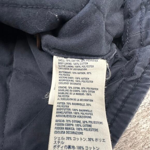 Vintage Abercrombie & Fitch Hopkins Trail Blue Boys XL Full Zip Heavy Jacket - Picture 9 of 10